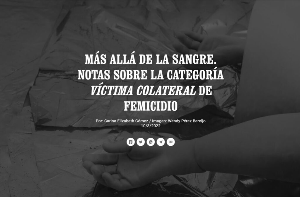 Las víctimas colaterales de femicidio